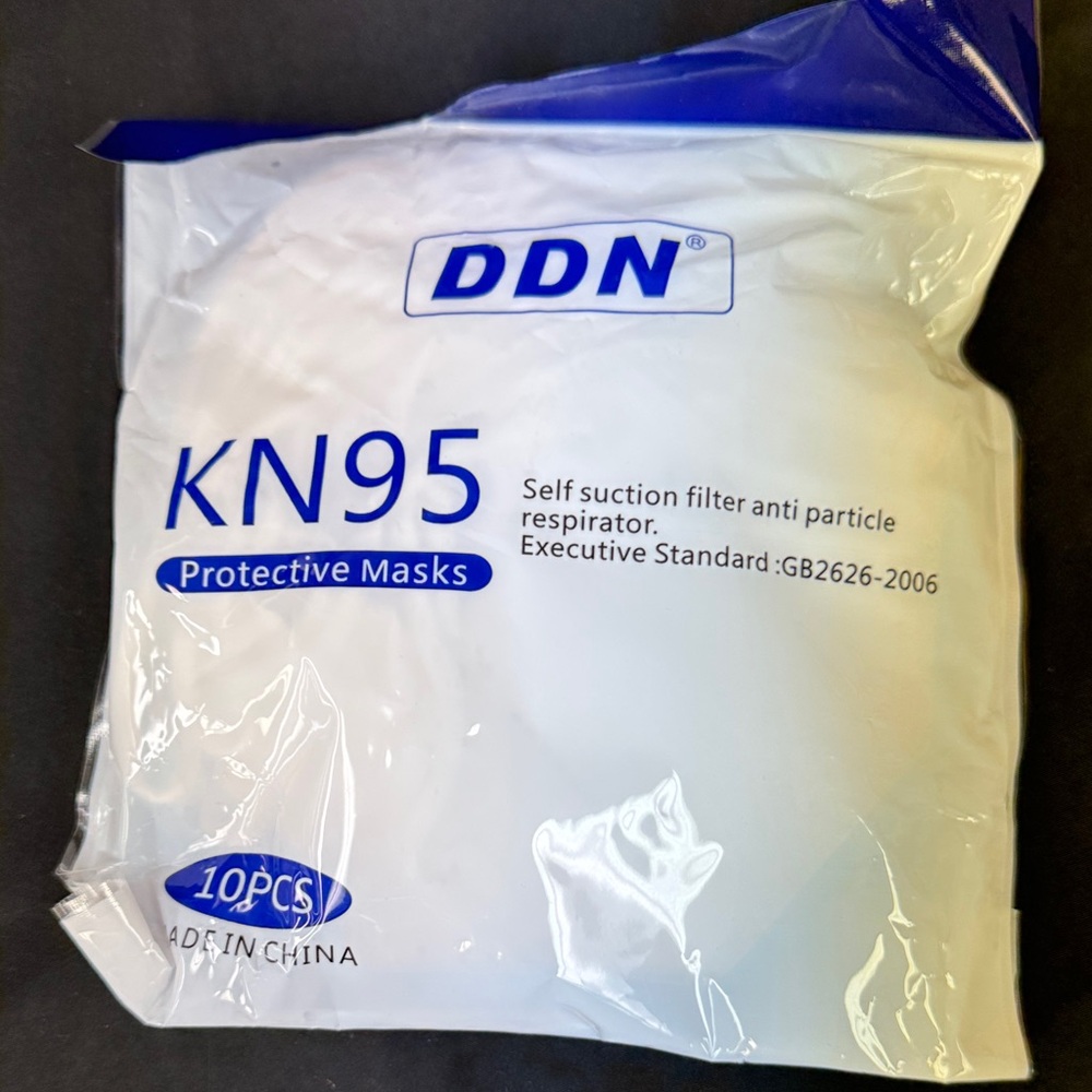DDN KN95 Protective Masks self suction filter anti particle respirator 10 pack
